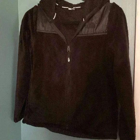 The North Face black girls size large hooded zip up - great condition - Picture 1 of 11